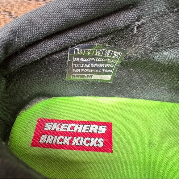 Sketchers Brick Kicks Blue High-Top Shoes - Picture 7 of 7